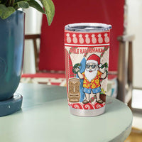 Hawaii Christmas Six Seven Tumbler Cup Mele Kalikimaka Funny Santa 67 Gen Alpha Slang - Polynesian Pride