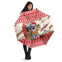 Hawaii Christmas Six Seven Umbrella Mele Kalikimaka Funny Santa 67 Gen Alpha Slang - Polynesian Pride