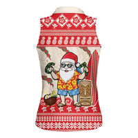 Hawaii Christmas Six Seven Women Sleeveless Polo Shirt Mele Kalikimaka Funny Santa 67 Gen Alpha Slang - Polynesian Pride