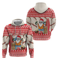 Hawaii Christmas Six Seven Zip Hoodie Mele Kalikimaka Funny Santa 67 Gen Alpha Slang - Polynesian Pride