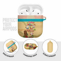 Aloha Hawaii Mele Kalikimaka AirPods Case Beachy Funny Santa Hawaiian Lei - Polynesian Pride