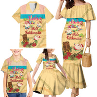 Aloha Hawaii Mele Kalikimaka Family Matching Mermaid Dress and Hawaiian Shirt Beachy Funny Santa Hawaiian Lei LT14 - Polynesian Pride