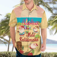 Aloha Hawaii Mele Kalikimaka Hawaiian Shirt Beachy Funny Santa Hawaiian Lei - Polynesian Pride