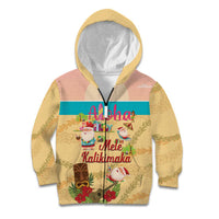 Aloha Hawaii Mele Kalikimaka Kid Hoodie Beachy Funny Santa Hawaiian Lei - Polynesian Pride