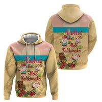 Aloha Hawaii Mele Kalikimaka Zip Hoodie Beachy Funny Santa Hawaiian Lei - Polynesian Pride