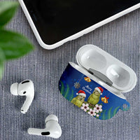 New Zealand Kakapo Christmas AirPods Case Owl Parrot Santa Sliver Fern Manuka - Blue LT14 - Polynesian Pride