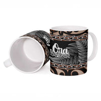 Kia Ora New Zealand Ceramic Mug Aotearoa Proud Maori Silver Fern - Polynesian Pride