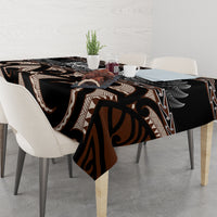 Kia Ora New Zealand Tablecloth Aotearoa Proud Maori With Silver Fern LT14 - Polynesian Pride