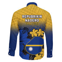 Nauru Independence Day Family Matching Off Shoulder Long Sleeve Dress and Hawaiian Shirt Repubrikin Naoero Polynesian Pattern LT14 - Polynesian Pride