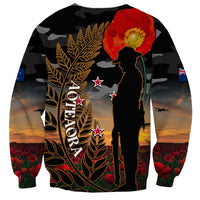 New Zealand ANZAC Day Sweatshirt Lest We Forget Silver Fern With Camouflage LT14 - Polynesian Pride