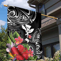 Hawaii Iwa Bird Garden Flag Great Frigatebird Kanaka Tropical Flowers LT14 - Polynesian Pride