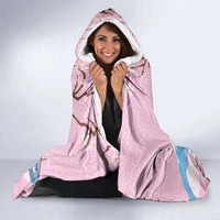 Japanese Torii Gate Cranes Personalised Hooded Blanket Fuji Mount Sakura Seigaiha Pattern