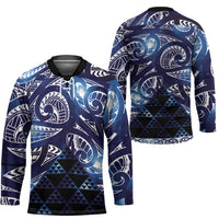 Matariki New Zealand Hockey Jersey NZ Niho Taniwha Maori New Year Blue Galaxy