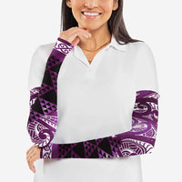 Matariki New Zealand Arm Sleeves NZ Niho Taniwha Maori New Year Purple Galaxy