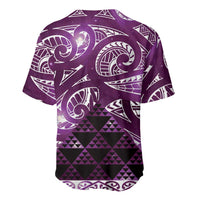 Matariki New Zealand Baseball Jersey NZ Niho Taniwha Maori New Year Purple Galaxy