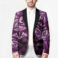 Matariki New Zealand Blazer NZ Niho Taniwha Maori New Year Purple Galaxy