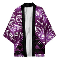 Matariki New Zealand Kimono NZ Niho Taniwha Maori New Year Purple Galaxy