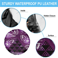 Matariki New Zealand Spare Tire Cover NZ Niho Taniwha Maori New Year Purple Galaxy LT14 - Polynesian Pride