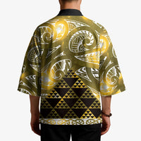 Matariki New Zealand Kimono NZ Niho Taniwha Maori New Year Yellow Galaxy