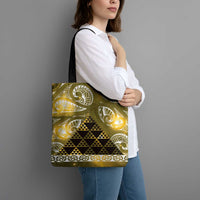 Matariki New Zealand Tote Bag NZ Niho Taniwha Maori New Year Yellow Galaxy