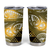 Matariki New Zealand Tumbler Cup NZ Niho Taniwha Maori New Year Yellow Galaxy