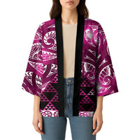 Matariki New Zealand Kimono NZ Niho Taniwha Maori New Year Pink Galaxy