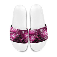Matariki New Zealand Slide Sandals NZ Niho Taniwha Maori New Year Pink Galaxy
