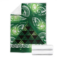 Matariki New Zealand Blanket NZ Niho Taniwha Maori New Year Green Galaxy