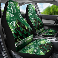 Matariki New Zealand Car Seat Cover NZ Niho Taniwha Maori New Year Green Galaxy