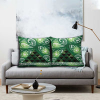 Matariki New Zealand Pillow Cover NZ Niho Taniwha Maori New Year Green Galaxy