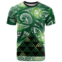 Matariki New Zealand T Shirt NZ Niho Taniwha Maori New Year Green Galaxy