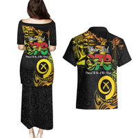 Personalised Vanuatu 678 Couples Matching Puletasi and Hawaiian Shirt Proud To Be A Ni-Van LT14 - Polynesian Pride