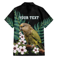Personalised New Zealand Kakapo Family Matching Puletasi and Hawaiian Shirt Aotearoa Fern With Manuka LT14 - Polynesian Pride