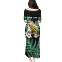 Personalised New Zealand Kakapo Family Matching Puletasi and Hawaiian Shirt Aotearoa Fern With Manuka LT14 - Polynesian Pride
