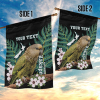Personalised New Zealand Kakapo Garden Flag Aotearoa Fern With Manuka