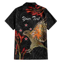 Personalised New Zealand Kea Hawaiian Shirt Nestor Notabilis With Harakeke Maori Pattern LT14 - Polynesian Pride