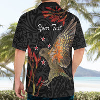 Personalised New Zealand Kea Hawaiian Shirt Nestor Notabilis With Harakeke Maori Pattern LT14 - Polynesian Pride