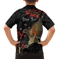Personalised New Zealand Kea Hawaiian Shirt Nestor Notabilis With Harakeke Maori Pattern LT14 - Polynesian Pride