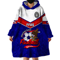 American Samoa Football Wearable Blanket Hoodie Polynesian Sporty Style LT14 - Polynesian Pride