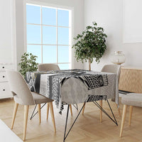 Custom Fiji And New Zealand Rugby Tablecloth Aotearoa Silver Fern Mix Fijian Tapa Pattern