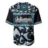 Kia Ora New Zealand Baseball Jersey Aotearoa Proud Maori Paua Shell Silver Fern - Polynesian Pride