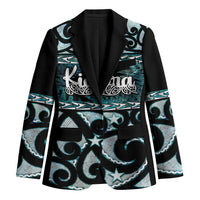 Kia Ora New Zealand Blazer Aotearoa Proud Maori Paua Shell Silver Fern - Polynesian Pride