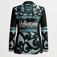 Kia Ora New Zealand Blazer Aotearoa Proud Maori Paua Shell Silver Fern - Polynesian Pride