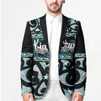 Kia Ora New Zealand Blazer Aotearoa Proud Maori Paua Shell Silver Fern - Polynesian Pride