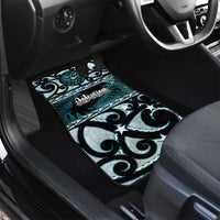 Kia Ora New Zealand Car Mats Aotearoa Proud Maori Paua Shell Silver Fern - Polynesian Pride