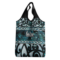 Kia Ora New Zealand Grocery Bag Aotearoa Proud Maori Paua Shell Silver Fern - Polynesian Pride