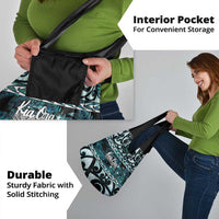 Kia Ora New Zealand Grocery Bag Aotearoa Proud Maori Paua Shell Silver Fern - Polynesian Pride