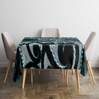 Kia Ora New Zealand Tablecloth Aotearoa Proud Maori Paua Shell Silver Fern - Polynesian Pride