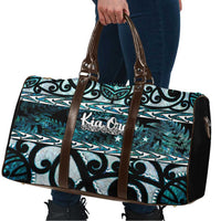 Kia Ora New Zealand Travel Bag Aotearoa Proud Maori Paua Shell Silver Fern - Polynesian Pride