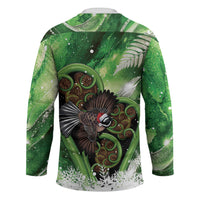 Piwakawaka New Zealand Christmas In July Hockey Jersey NZ Aroha Koru Fern Marble Vibes LT14 - Polynesian Pride